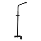 8 inch Round Bottom Water Inlet Black Twin Shower Set With Mixer - NZHomeware