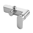 8 inch Round Chrome Bottom Water Inlet Twin Shower Set With Mixer - NZHomeware
