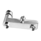 8 inch Round Chrome Bottom Water Inlet Twin Shower Set With Mixer - NZHomeware