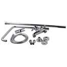 8 inch Round Chrome Twin Shower Set Bottom Inlet - NZHomeware