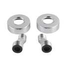 8 inch Round Chrome Twin Shower Set Bottom Inlet - NZHomeware