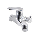 8 inch Round Chrome Twin Shower Set Bottom Inlet - NZHomeware