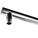 8 inch Round Chrome Twin Shower Set Selectable Top/Bottom Water Inlet with Push Button Diverter - NZHomeware