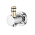 8 inch Round Chrome Twin Shower Set Selectable Top/Bottom Water Inlet with Push Button Diverter - NZHomeware
