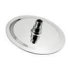 8 inch Round Chrome Twin Shower Set Selectable Top/Bottom Water Inlet with Push Button Diverter - NZHomeware