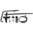 8 inch Round Matt Black Twin Shower Set Bottom Inlet - NZHomeware