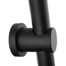 8 inch Round Matte Black Twin Shower Set Selectable Top/Bottom Water Inlet with Push Button Diverter - NZHomeware