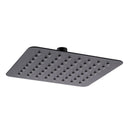 8 inch Square Black Twin Shower Set Top/Bottom Inlet - NZHomeware