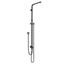 8 inch Square Black Twin Shower Set Top/Bottom Inlet - NZHomeware
