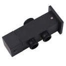 8 inch Square Black Twin Shower Set Top/Bottom Inlet - NZHomeware