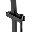 8 inch Square Black Twin Shower Set Top/Bottom Inlet - NZHomeware