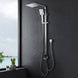 8 inch Square Chrome Twin Shower Set Top/Bottom Inlet - NZHomeware