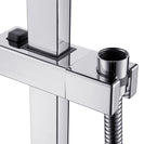 8 inch Square Chrome Twin Shower Set Top/Bottom Inlet - NZHomeware