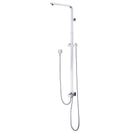 8 inch Square Chrome Twin Shower Set Top/Bottom Inlet - NZHomeware