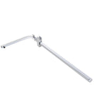 8 inch Square Chrome Twin Shower Set with Thermostatic Mixer Bottom Water Inlet Adjustable Rail - NZHomeware