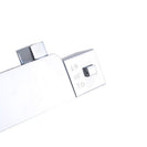 8 inch Square Chrome Twin Shower Set with Thermostatic Mixer Bottom Water Inlet Adjustable Rail - NZHomeware