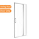 800*1900mm Swing Shower Glass Door Only | 6mm Safety Glass Frameless Shower Door NZ - NZHomeware