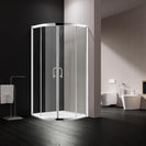 800*800*1900mm Round Sliding Shower Glass Door and Return Only - NZHomeware