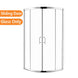 800*800*1900mm Round Sliding Shower Glass Door and Return Only - NZHomeware