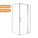 800*800*1900mm Swing Shower Glass Door and Return Only - NZHomeware