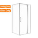 800*800*1900mm Swing Shower Glass Door and Return Only - NZHomeware
