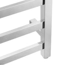 800Hx400Wx120D mm Square Chrome Electric Heated Towel Rail 7 Bars - NZHomeware