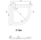 800x800mm Round Shower Tray Center/Corner Waste - NZHomeware