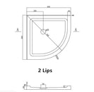 800x800mm Round Shower Tray Center/Corner Waste - NZHomeware