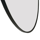 800x800x20mm Black Aluminum Framed Round Bathroom Wall Mirror - NZHomeware