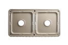 838*457*254mm Ceramic Butler Sink Double Bowl Farmhouse Kitchen Laundry Sink Apron Front - NZHomeware