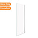 860*1950mm Chrome Walk In Frameless Shower Glass With 2 Channels - NZHomeware