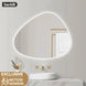 860x740mm Special LED Wall Mirror with Motion Sensor Auto On Demister Touch Switch 3 Colours Lighting on 20mm Rim - NZHomeware
