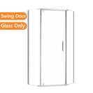 900*900*1900mm Diamond Swing Shower Glass Door and Return Only - NZHomeware