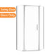 900*900*1900mm Diamond Swing Shower Glass Door and Return Only - NZHomeware