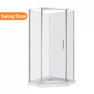 900*900*1900mm Swing Door Diamond Shower Box - NZHomeware