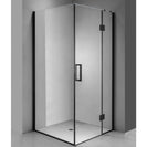 900*900*1950mm Black Frameless Swing Door Square Shower Box - NZHomeware