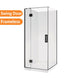 900*900*1950mm Black Frameless Swing Door Square Shower Box - NZHomeware