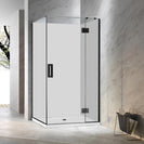 900*900*1950mm Black Frameless Swing Door Square Shower Box - NZHomeware