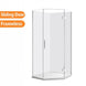 900*900*1950mm Chrome Frameless Diamond Shower Box - NZHomeware