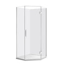 900*900*1950mm Chrome Frameless Diamond Shower Box - NZHomeware