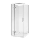 900*900*1950mm Chrome Frameless Swing Door Square Shower Box - NZHomeware