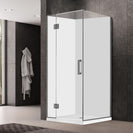 900*900*1950mm Gunmetal Grey Frameless Swing Door Square Shower Box - NZHomeware