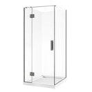 900*900*1950mm Gunmetal Grey Frameless Swing Door Square Shower Box - NZHomeware