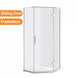 900*900*2000mm Chrome Frameless Diamond Shower Box - NZHomeware