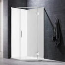 900*900*2000mm Chrome Frameless Diamond Shower Box - NZHomeware