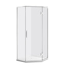 900*900*2000mm Chrome Frameless Diamond Shower Box - NZHomeware