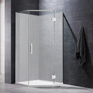 900*900*2000mm Chrome Frameless Diamond Shower Box - NZHomeware