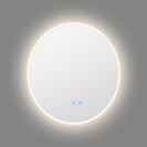 900mm Round LED Wall Mirror with Motion Sensor Auto On Demister Touch Switch 3 Colours Lighting on 20mm Rim - NZHomeware