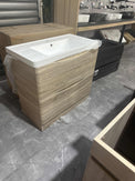 900mmx460mm Floor Standing MDF Vanity Single Polymarble Basin - NZHomeware