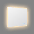 900x750mm Rectangle LED Mirror with Motion Sensor Auto On Demister 3 Colours Lighting on Rim Frameless - NZHomeware